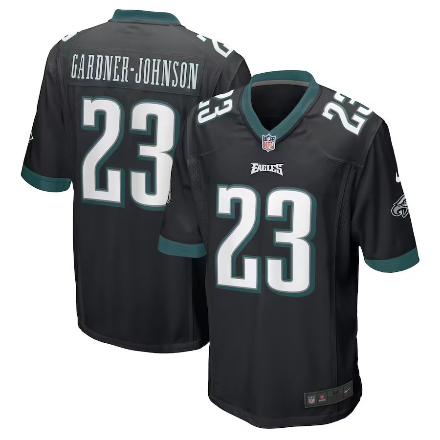 Men Philadelphia Eagles 23 C.J. Gardner-Johnson Nike Black Alternate Game Player NFL Jersey